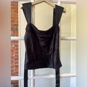 Silk Camisole Top with a tie in the back